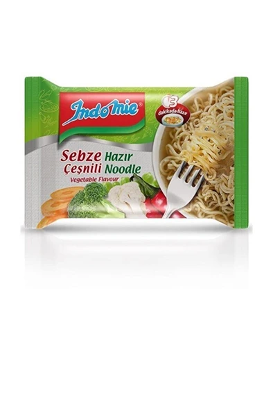 İNDOMİE Sebzeli Paket Noodle 75 gr ürün görseli 1