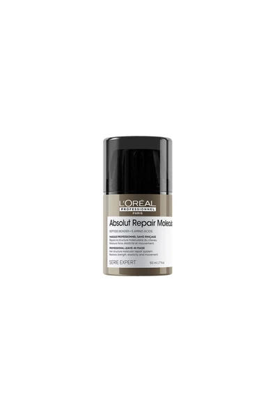 L'OREAL PROFESSİONNEL Absolut Repair Molecular Onarıcı ve Güçlendirici Durulanmayan Maske 50ml ürün görseli 1