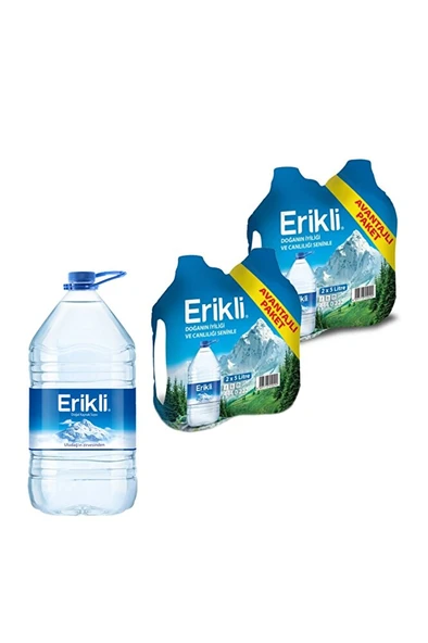 ERİKLİ Su 5 Lt. 2'li Paket Su - Resim 2