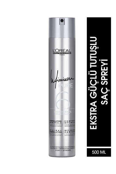 L'OREAL PROFESSİONNEL Infinium Pure Ekstra Güçlü Tutuşlu Saç Spreyi 300  ml ürün görseli 1