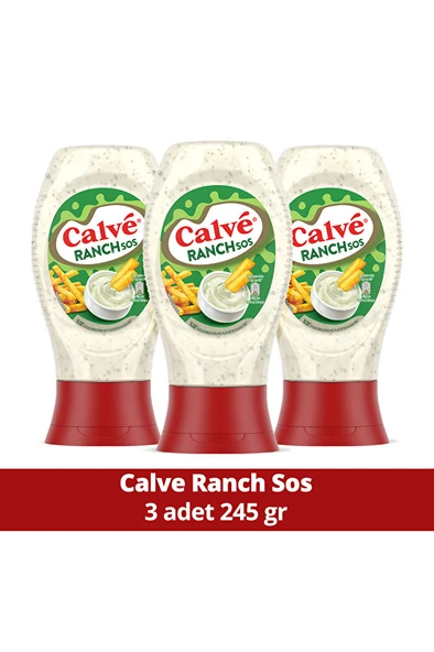 CALVE Sos Ranch 245 gr X 3 Adet ürün görseli 1