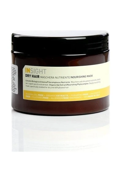INSİGHT Dry Hair Nourishing Kuru Mat Saçlar Için Besleyici Maske 500 ml ürün görseli 1