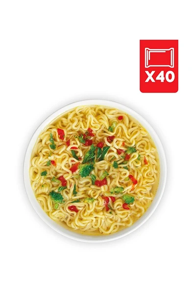İndomie 40'lı Sebze Aromalı Hazır Noodle Paket - Resim 4