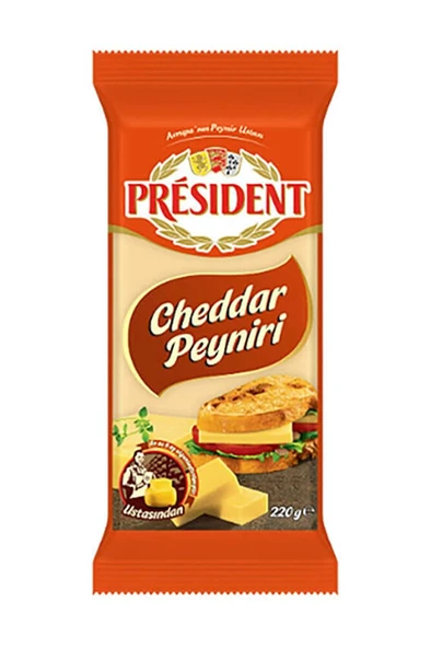 Presıdent Cheddar Peyniri 220 gr ürün görseli 1