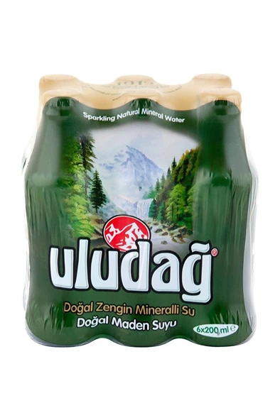 ULUDAĞ Doğal Maden Suyu 200 ml 6'lı ürün görseli 1