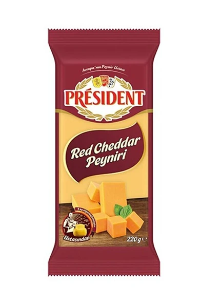 President Cheddar Red Peynir 220 gr ürün görseli 1