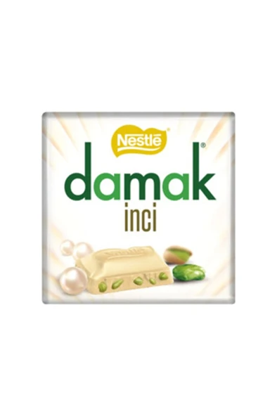 NESTLE Damak Inci Antep Fıstıklı Beyaz Çikolata 63 G ürün görseli 1
