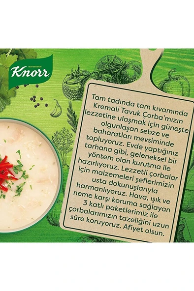 KNORR Kremalı Tavuk Çorbası 69 gr X 12 Adet - Resim 5