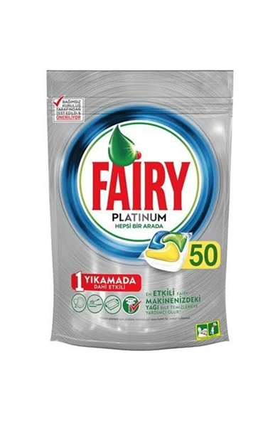 Limon Kokulu Platinum Bulaşık Makinesi Deterjanı Kapsülü 50 Yıkama ürün görseli 1