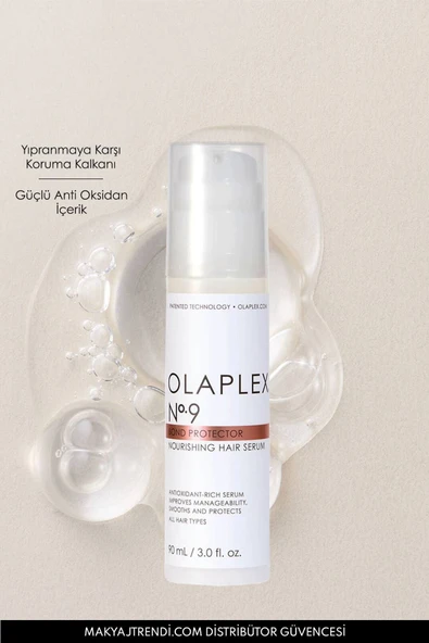 OLAPLEX No.9 Bond Protector Nourishing Hair Serum - Bağ Koruyucu Besleyici Saç Serumu ürün görseli 1