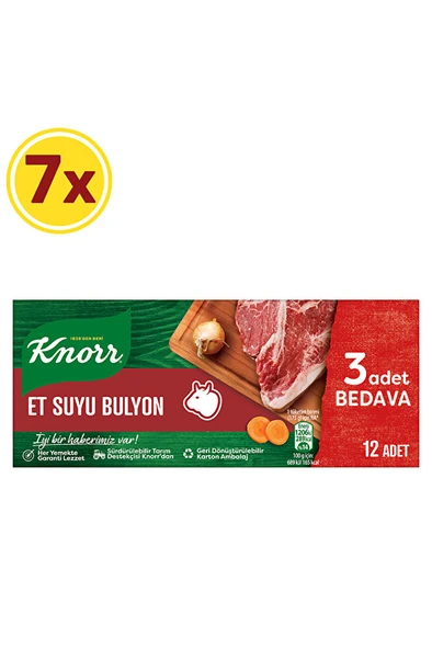 KNORR Et Bulyon 12'li 120 gr X 7 Adet ürün görseli 1
