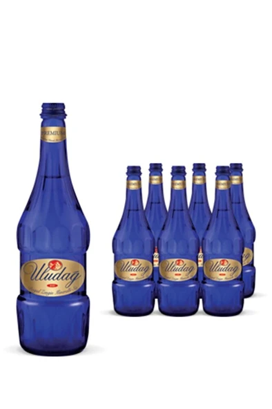 ULUDAĞ Premium Doğal Maden Suyu Cam 750 Ml 6 lı Paket ürün görseli 1