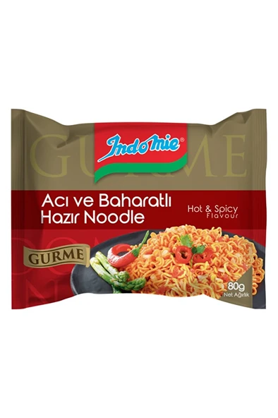 İndomie 80 Gr. Gurme Serisi Acı Ve Baharatlı Noodle 40'lı Set ürün görseli 1