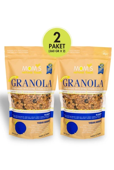 mom's Yaban Mersinli 360gr Granola ürün görseli 1