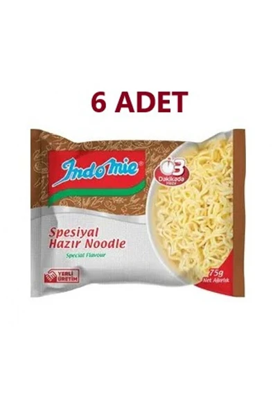 İndomıe Noodle 75gr Spesıyal Poset*6 Adet ürün görseli 1