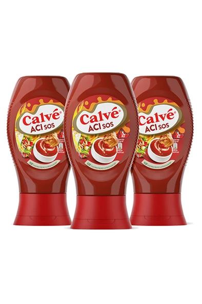 CALVE acı sos 265 gr X 3 Adet - Resim 2
