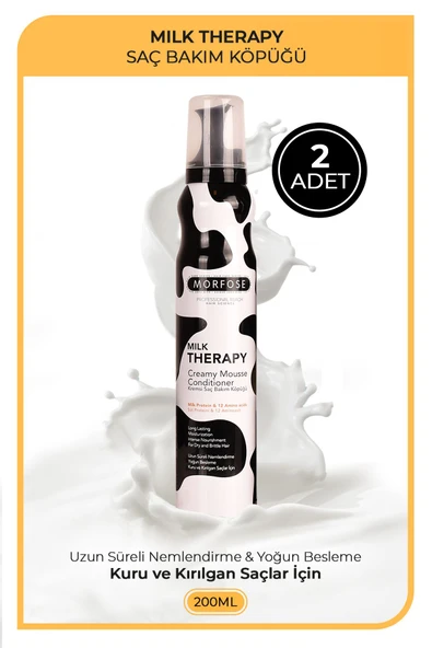 MORFOSE Milk Therapy Saç Köpüğü 200 ml 2 Adet ürün görseli 1