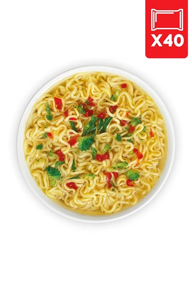 İndomie 40'lı Sebze Aromalı Hazır Noodle Paket - Resim 3