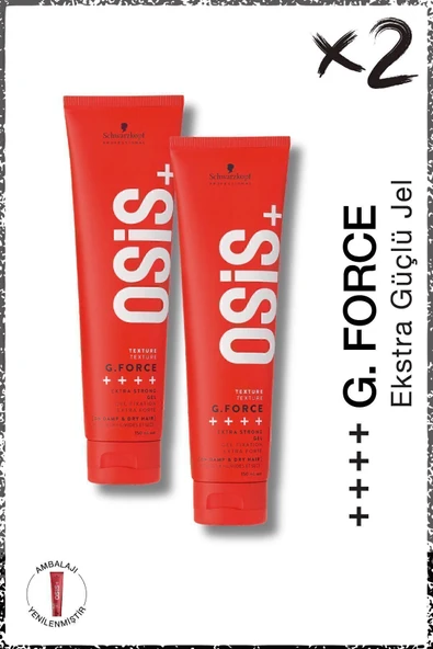 OSİS G.force Ekstra Güçlü Jel Saç Jölesi 150ml x 2 Adet | Kalıcı Tutuş Krem Parlaklık Jeli ürün görseli 1