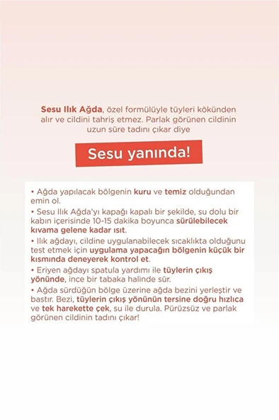 SESU Ilık Ağda 250 gr x 2 adet - Resim 4