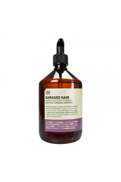 INSİGHT Yıpranmış Saçlar Için Onarıcı Şampuan (RESTRUCTURIZING SHAMPOO) 400 ml ürün görseli 1