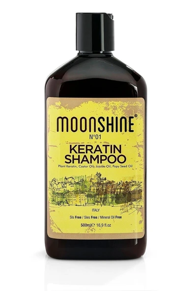 MOONSHINE ????????? ??????? Yıpranmış Saçlara Onaran Besleyici Doğal Keratin Şampuan (500ML) ürün görseli 1