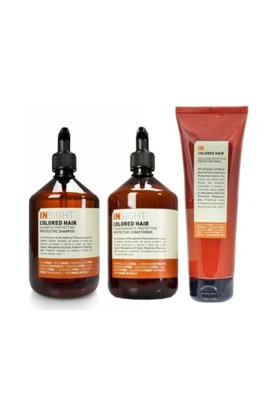 INSİGHT Unisex Colored Hair Boyalı Saç Şampuan 400 ml + Krem 400 ml + Maske 250 ml ürün görseli 1