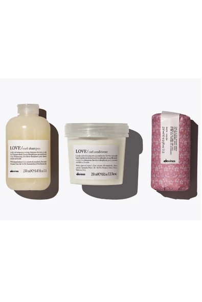 DAVİNES Love Bukle Yapılandırıcı Belirginleştirici Set Şampuan + Saç Kremi + Serum Keykuaför ürün görseli 1