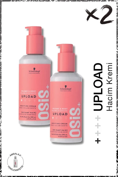 OSİS Upload Hacim Kremi 200ml x 2 Adet | Elektriklenmeye & Isıya Karşı Korumalı Dipten Uca Hacim ürün görseli 1