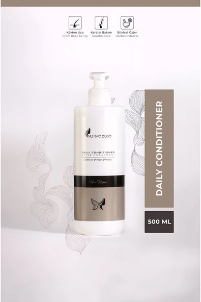 NATİVE BASE Daily Conditioner Keratin Bakım Sonrası Devam Kremi 500 ml ürün görseli 1