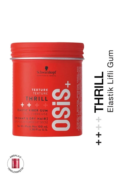 OSİS Thrill Elastik Lifli Gum Şekillendirici Orta Tutuş 100ml  Parlaklık Veren Gum Wax, Saç Sakızı ürün görseli 1