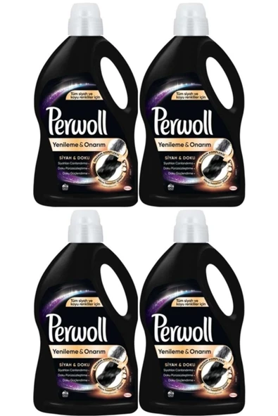 Perwoll Siyahlar Için Sıvı Çamaşır Deterjanı 50 Yıkama 2970 l X 4 Adet ürün görseli 1