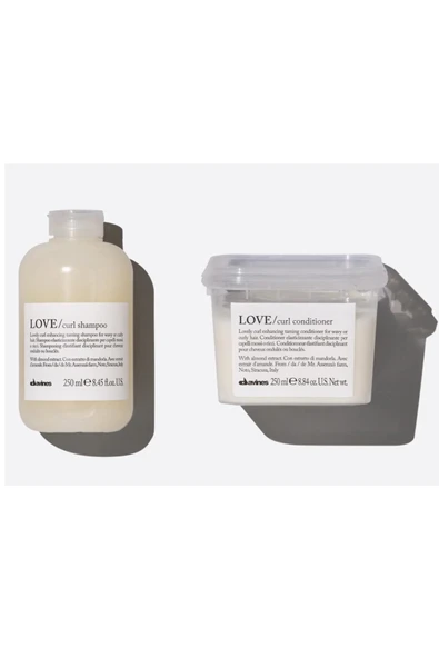 DAVİNES DAVİNES - Love Perfectly Enhanced Defined Moisturized Curls Set Shampoo + Conditioner Bakım Ürünü. ürün görseli 1