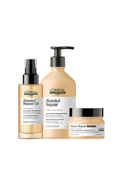 L'OREAL PROFESSİONNEL Serie Expert Absolut Repair Yıpranmış Saçlar Için Onarıcı Set ürün görseli 1