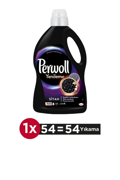 Perwoll Geliştirilmiş Siyah Sıvı Çamaşır Deterjanı 2970 ml ürün görseli 1
