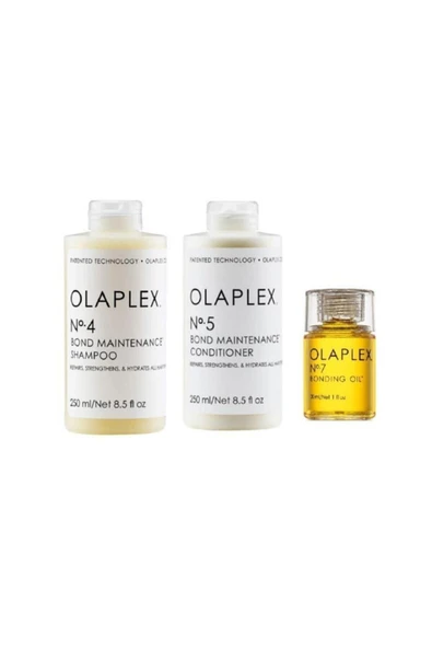 OLAPLEX No:4 Şampuan 250 Ml+no:5 Bakım Kremi 250 Ml+no:7 Bakım Yağı 30 Ml ürün görseli 1