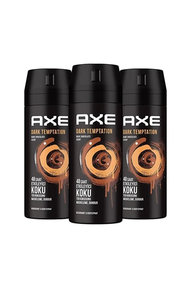 AXE Sprey Dark Temptation Erkek Deodorant 150 ml X3 ürün görseli 1