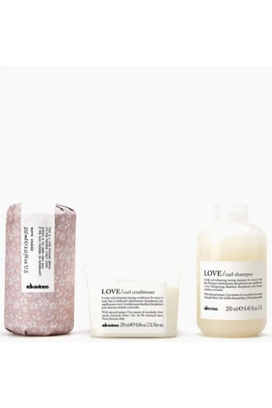 DAVİNES Love Curl Dalgalı Saçlar Için Bakım Seti Şampuan+krem+ Curl Building Bukle Yapılandırıcı Serum ürün görseli 1