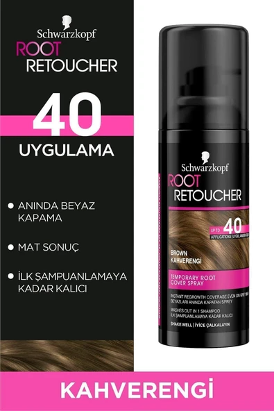 SCHWARZKOPF Beyazları Anında Kapatan Sprey Boya Kahverengi 120 ml ürün görseli 1