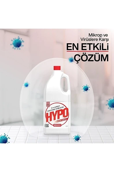 HYPER Hypo Çamaşır Suyu 4000 Ml - 4`lü Paket - Resim 4