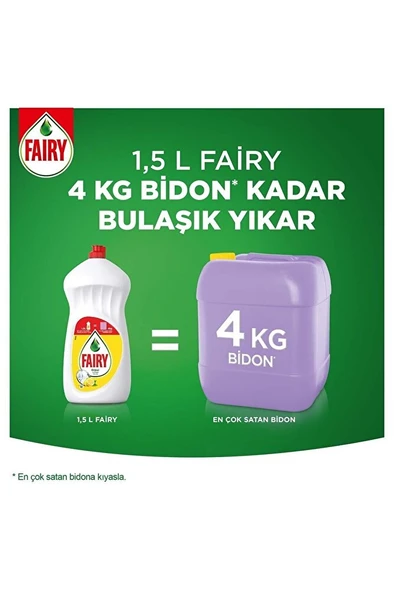 FAİRY Sıvı Deterjan Limon 650 ml X 4 Adet - Resim 2