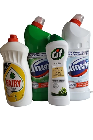DOMESTOS Fairy & Cif & Çamaşır Suyu Temizlik Seti ürün görseli 1