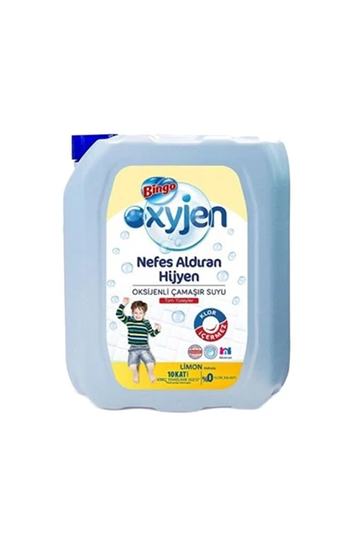 BİNGO 12'li Bingo Çamaşır Suyu Oxygen 3240 ml. Limon Kokulu ürün görseli 1