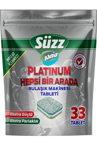 Süzz Platinium 33 Bulaşık Makinesi Tableti ürün görseli 1
