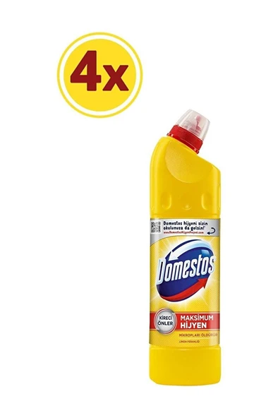 DOMESTOS Çamaşır Suyu 750 ML Limon ferahlığı - 4'lü Paket ürün görseli 1