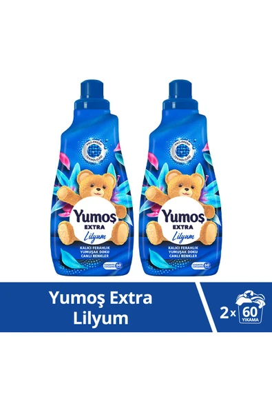 Yumoş Extra Konsantre Çamaşır Yumuşatıcısı Lilyum 1440 ml 60 Yıkama 2 Adet ürün görseli 1