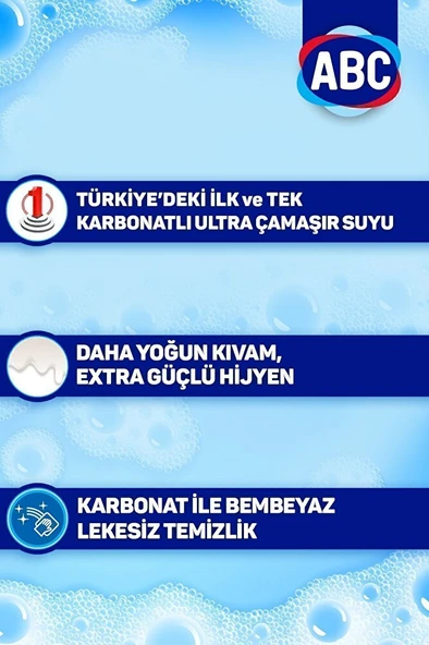 ABC Ultra Çamaşır Suyu Karbonatlı 3250 Ml 2'li - Resim 3