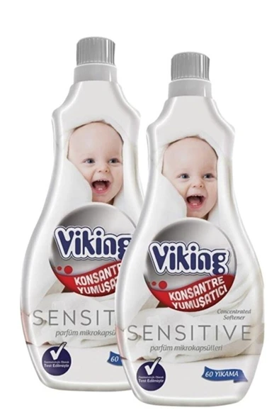 VİKİNG Yumuşatıcı Konsantre Sensitive 1440ml 60 Yıkama 2 Adet ürün görseli 1