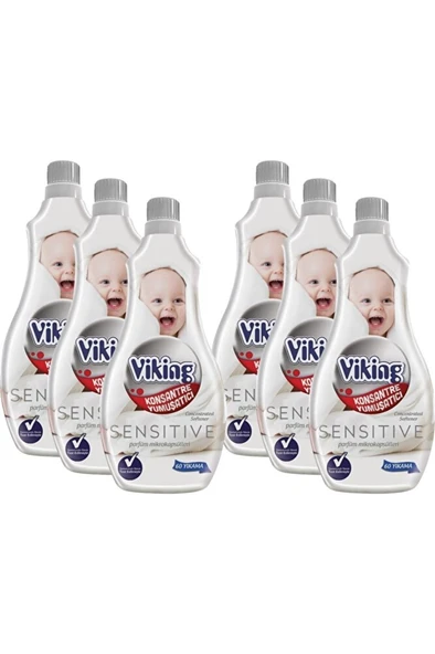 VİKİNG Konsantre Çamaşır Yumuşatıcı "sensitive"	1440 Ml. X 6 Adet ürün görseli 1