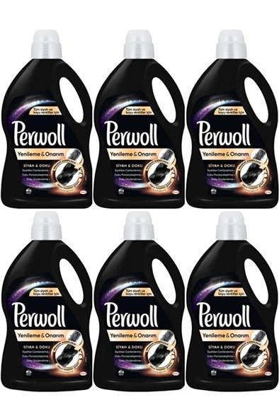 PERWOLL Siyahlar İçin Sıvı Çamaşır Deterjanı 50 Yıkama 3l X 6 Adet ürün görseli 1